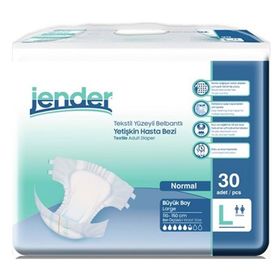 Jender Belbantlı Büyük Boy 30 Adet Beyaz Hasta Bezi