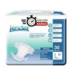 Jender Belbantlı Büyük Boy L 30'lu Hasta Bezi