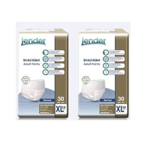 Jender Ekstra Büyük Boy Xlarge 60 Adet Beyaz Emici Külot
