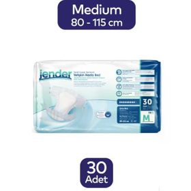 Jender Emici Bel Bantlı Medium 30 Adet Yetişkin Hasta Bezi