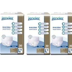 Jender Emici Külot Büyük Boy L 30'lu 3 Adet Hasta Bezi