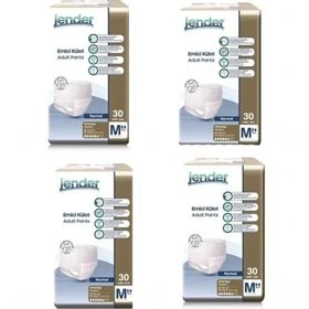 Jender Emici Külot Medium 120 Adet Beyaz Yetişkin Hasta Bezi