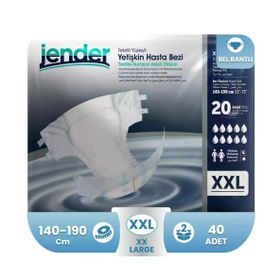 Jender XXL Beden 40 Adet Bel Bantlı Hasta Bezi