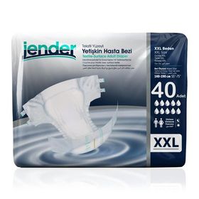 Jender XXL Beden 40 Adet Bel Bantlı Hasta Bezi