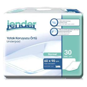 Jender Yatak Koruyucu Örtü Underpad 60x90 cm 30'lu 1 Paket Alez