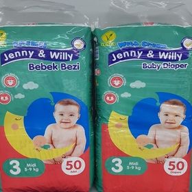 Jenny & Willy No:3 Midi 100 Adet Bebek Bezi