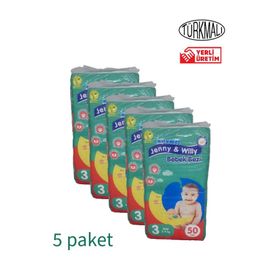 Jenny & Willy No:3 Midi 250 Adet Bebek Bezi