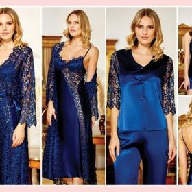 Jeremi 443 Karamel 6'lı İpek Saten Kadın Pijama Takımı