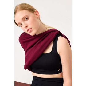 Jerf Holly Petek Desenli Kaplı Siyah Kadın Bralet Sütyen