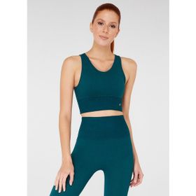 Jerf Luz Sıkılaştırıcı Kaplı Yeşil Spor Sütyeni