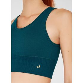 Jerf Luz Sıkılaştırıcı Kaplı Yeşil Spor Sütyeni