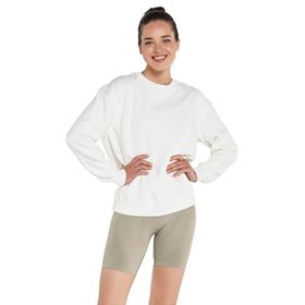 Jerf Lydney Krem Sıfır Yaka Kadın Sweatshirt