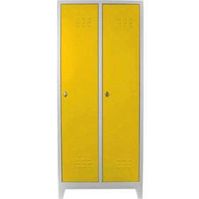 Jessan Ofis 2'li Gri Sarı Standart Soyunma Dolabı