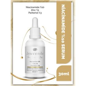 Jeuvenile 30 ml Niacinamide %10+Zinc%1+Panthenol %3 Cilt Yağı Dengeleyici ve Leke Karşıtı Serum