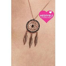 Jewelmim 925 Ayar Düş Kapanı Rüya Kapanı Kadın Gümüş Kolye