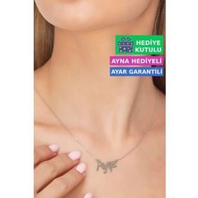 Jewelmim Ayşe İsimli Kolye Gümüş İsim Kolye 925 Ayar Gümüş İsim Yazılı Kolye