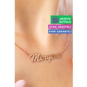 Jewelmim Meryem İsimli Kolye Gümüş İsim Kolye 925 Ayar Gümüş İsim Yazılı Kolye