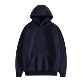 JHDESSLY Hoodies Uzun Kollu Katı Lacivert Unisex Sweatshirt