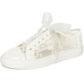 JIAJIA 8835 Fildişi Renk Dantelli Kadın Sneaker