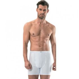 Jiber 102 Erkek Paçalı Beyaz Boxer