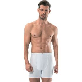 Jiber 102 Erkek Paçalı Beyaz Boxer