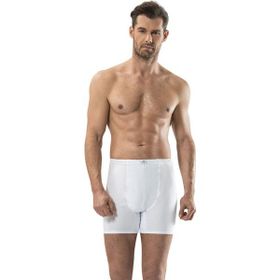 Jiber 102 Erkek Paçalı Beyaz Boxer