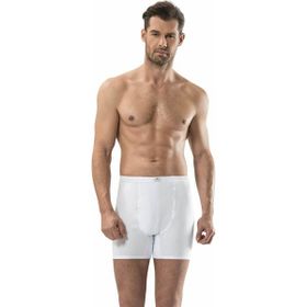 Jiber 102 Erkek Paçalı Beyaz Boxer