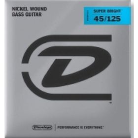 Jim Dunlop DBSBN45125 Super Bright Nickel 45 125 Wound 5 Telli Bas Gitar Teli