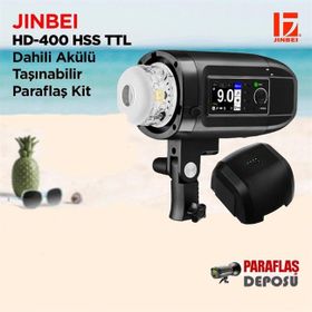 Jinbei HD-400 HSS TTL Dahili Akülü Taşınabilir Paraflaş Kit