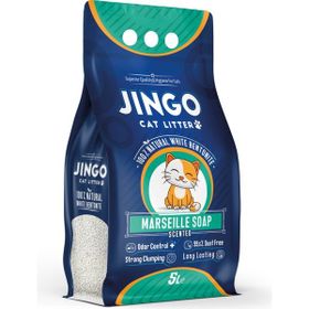 Jingo Marsilya Sabun Kokulu İnce Taneli Topaklanan 5 lt Kedi Kumu