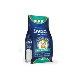 Jingo Marsilya Sabun Kokulu İnce Taneli Topaklanan 5 lt Kedi Kumu