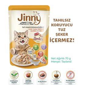 Jinny Tahılsız Hipoalerjenik Ton Balığı ve Somon 70 gr Yaş Kedi Mama
