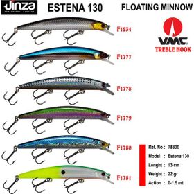 Jinza F1781 Estena 130 mm 22 gr Maket Balık