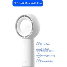 JisuLife Life5 Plus Beyaz Taşınabilir El Fanı