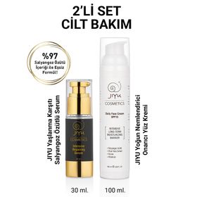 Jiyu 2'li Set Yaşlanma Karşıtı Onarıcı Serum + Nemlendirici Yüz Kremi
