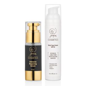 Jiyu 2'li Set Yaşlanma Karşıtı Onarıcı Serum + Nemlendirici Yüz Kremi