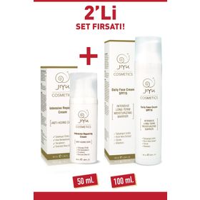 Jiyu 2'li Set Yaşlanma Karşıtı Yüz Kremi + Yoğun Nemlendirici Yüz Kremi