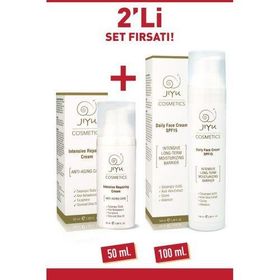 Jiyu 2'li Set Yaşlanma Karşıtı Yüz Kremi + Yoğun Nemlendirici Yüz Kremi