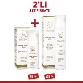Jiyu 2'li Set Yaşlanma Karşıtı Yüz Kremi + Yoğun Nemlendirici Yüz Kremi
