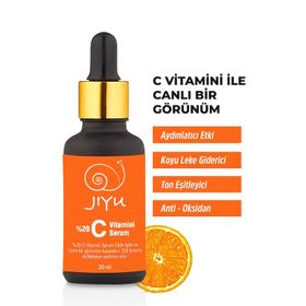 Jiyu C Vitamini Aydınlatıcı 30 ml Cilt tonu Eşitleyici Serum