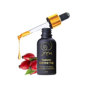 Jiyu Doğal Vegan Soğuk Sıkım 30 ml Kuşburnu Çekirdeği Yağı