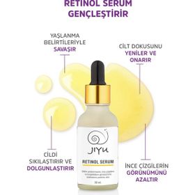 Jiyu Yaşlanma Karşıtı Kırışıklık Giderici 30 ml Onarıcı ve Cilt Yenileyici Retinol Cilt Serumu