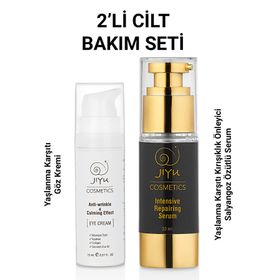Jiyu Yaşlanma Karşıtı Salyangoz Serumu 2'li Cilt Bakım Seti + Göz Kremi