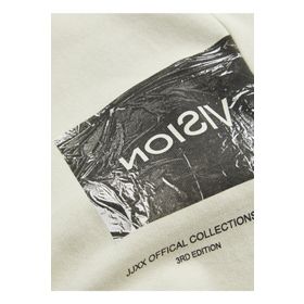 JJXX 12217323 Bisiklet Yaka Beyaz Kadın Sweatshirt