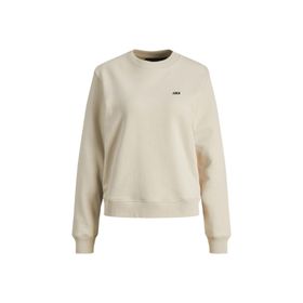 JJXX 12223962 Yuvarlak Yaka Baskılı Ekru Kadın Sweatshirt