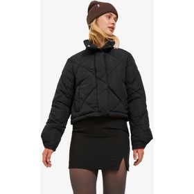 JJXX 12236457-Black Jxunit Short Quilted Jacket Otw Kadın Siyah Mont