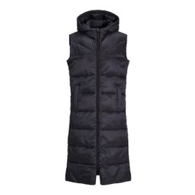 JJXX 12245694-Black Jxnora Lightweight Long Vest Otw Kadın Siyah Mont