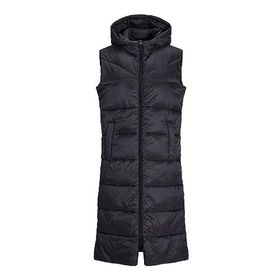 JJXX 12245694-Black Jxnora Lightweight Long Vest Otw Kadın Siyah Mont