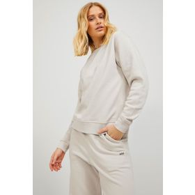 JJXX Jxabbie RLX LS Every Crew Bej Kadın Sweatshirt