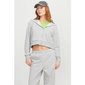 JJXX Jxalfa Reg LS Every Logo Gri Kadın Sweatshirt